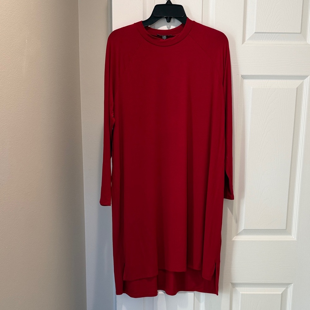 Red Long Sleeve Dress